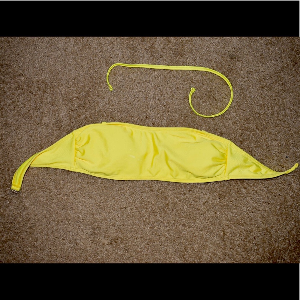 Yellow Forever 21 swim top